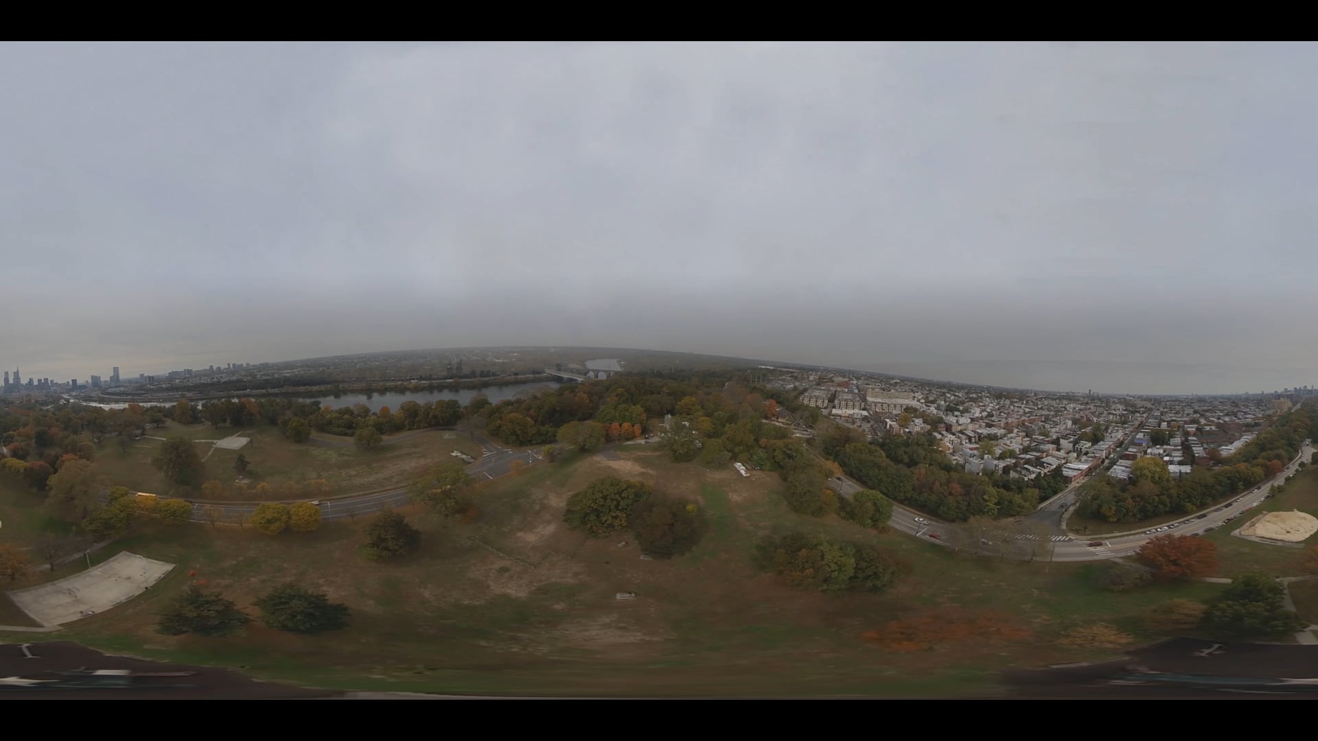 360 Traveler-Flying over Philadelphia