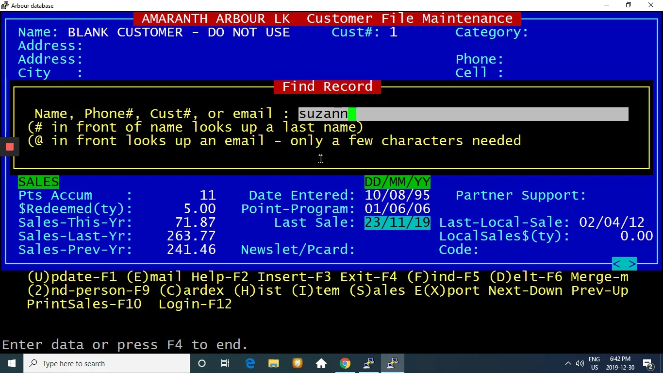 4.How To Update A Customer File Using the F1 Key on Vimeo