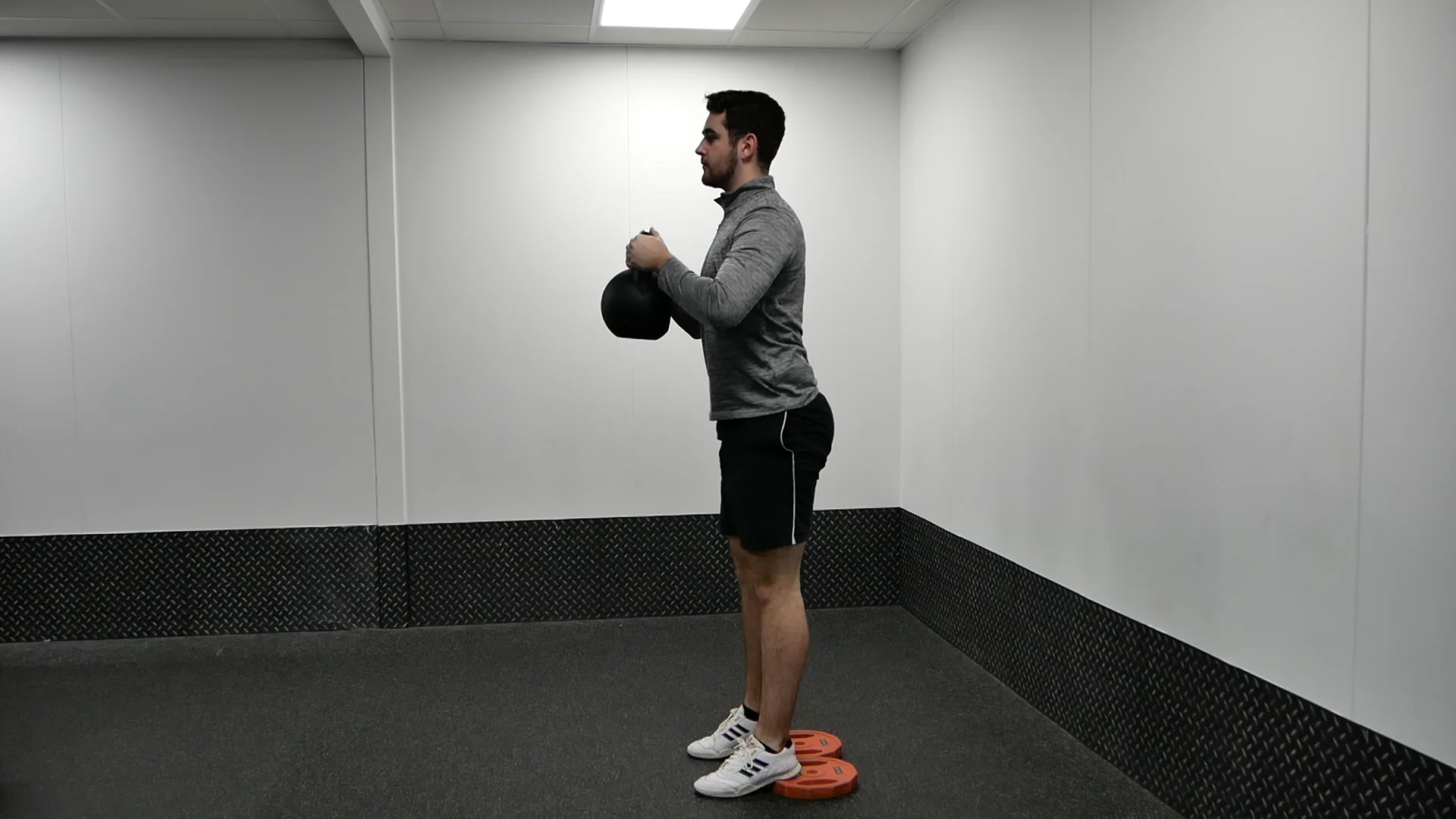 heel elevated goblet squat on Vimeo