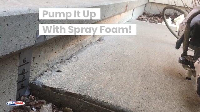 Spray Foam Insulation Used To Lift Concrete