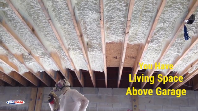 Spray Foam Insulation Used in Garage Ceilings