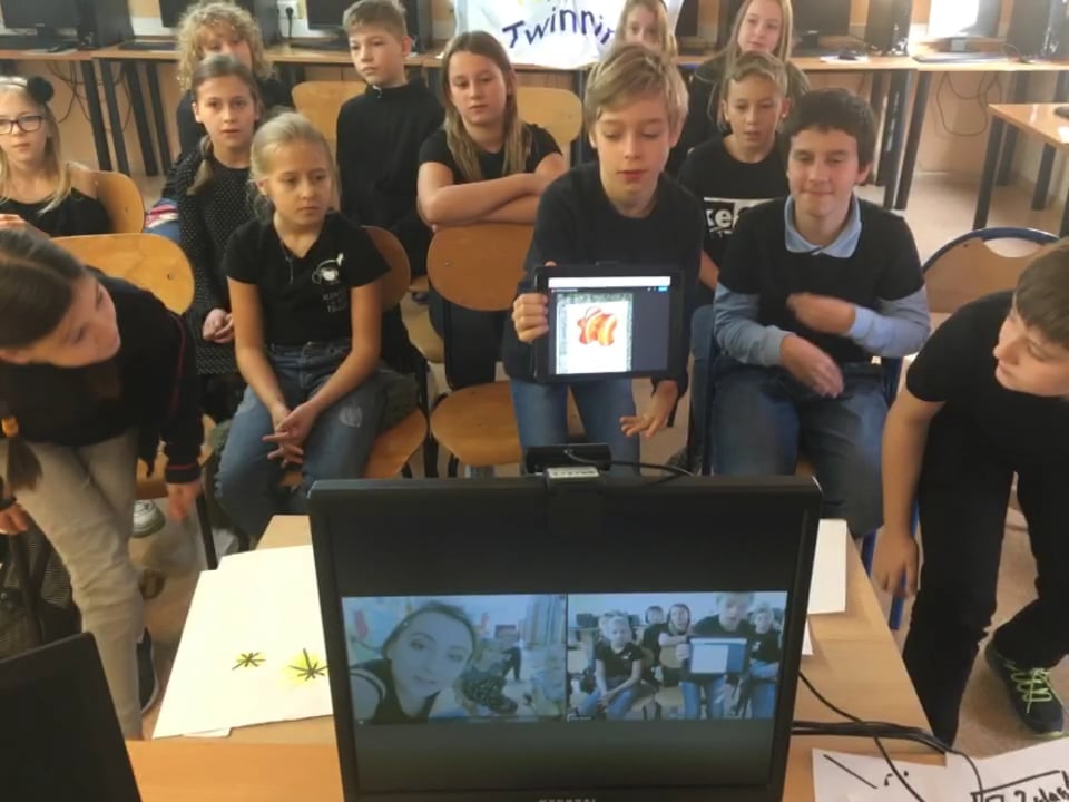 1st videoconference with coding on Vimeo