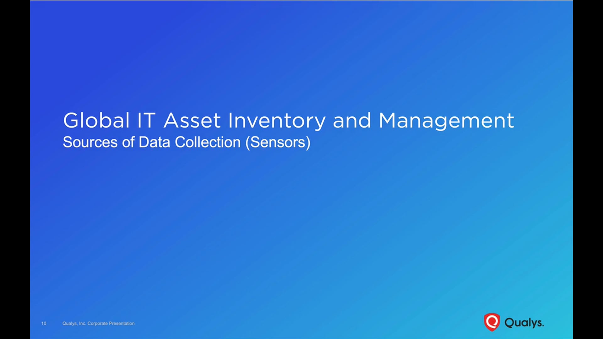 Global IT Asset Inventory - Sensors