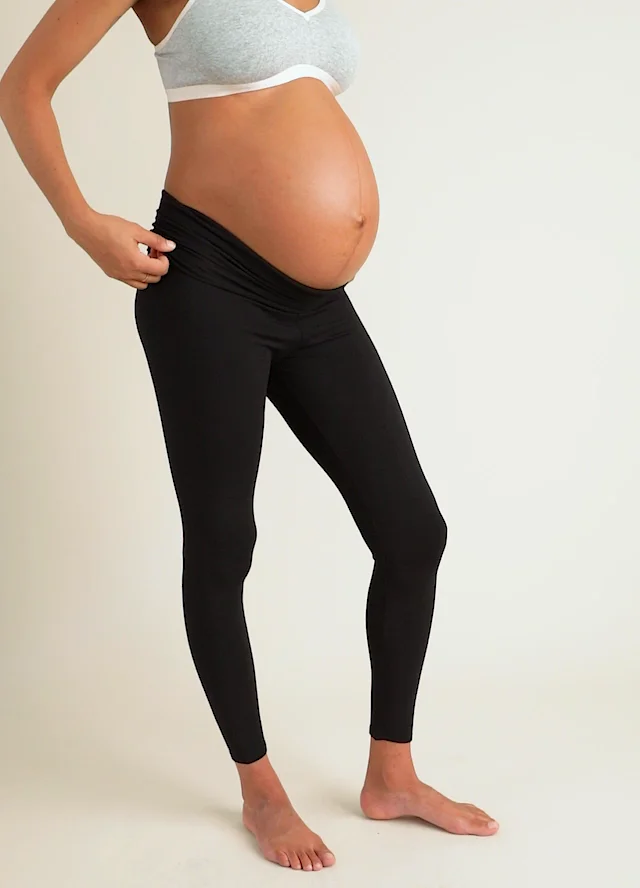 Long Maternity Leggings - black, Maternity