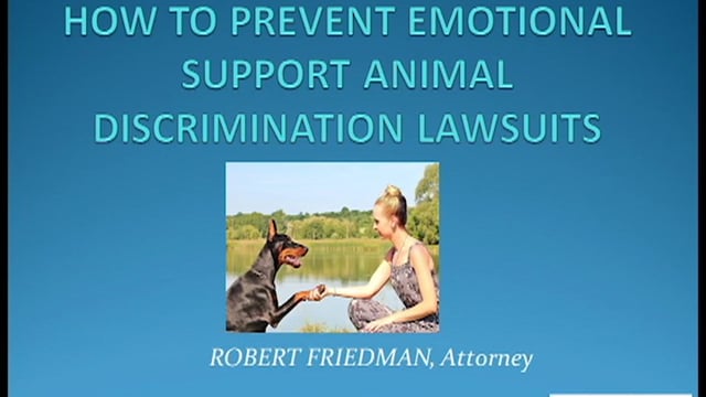 How to Prevent Emotional Support Animal Discrimination Lawsuits | NY