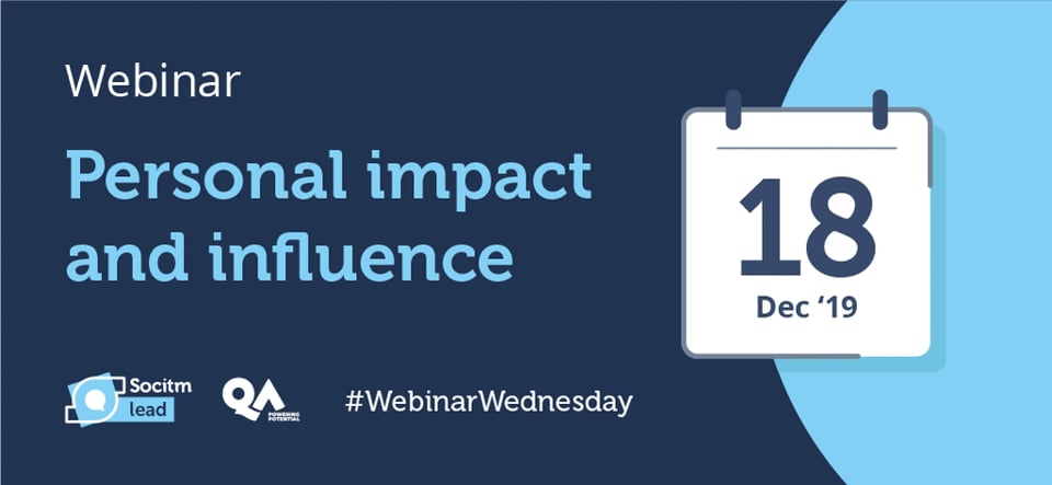 Personal Impact and Influence - Webinar Wednesday, 18/12/2019