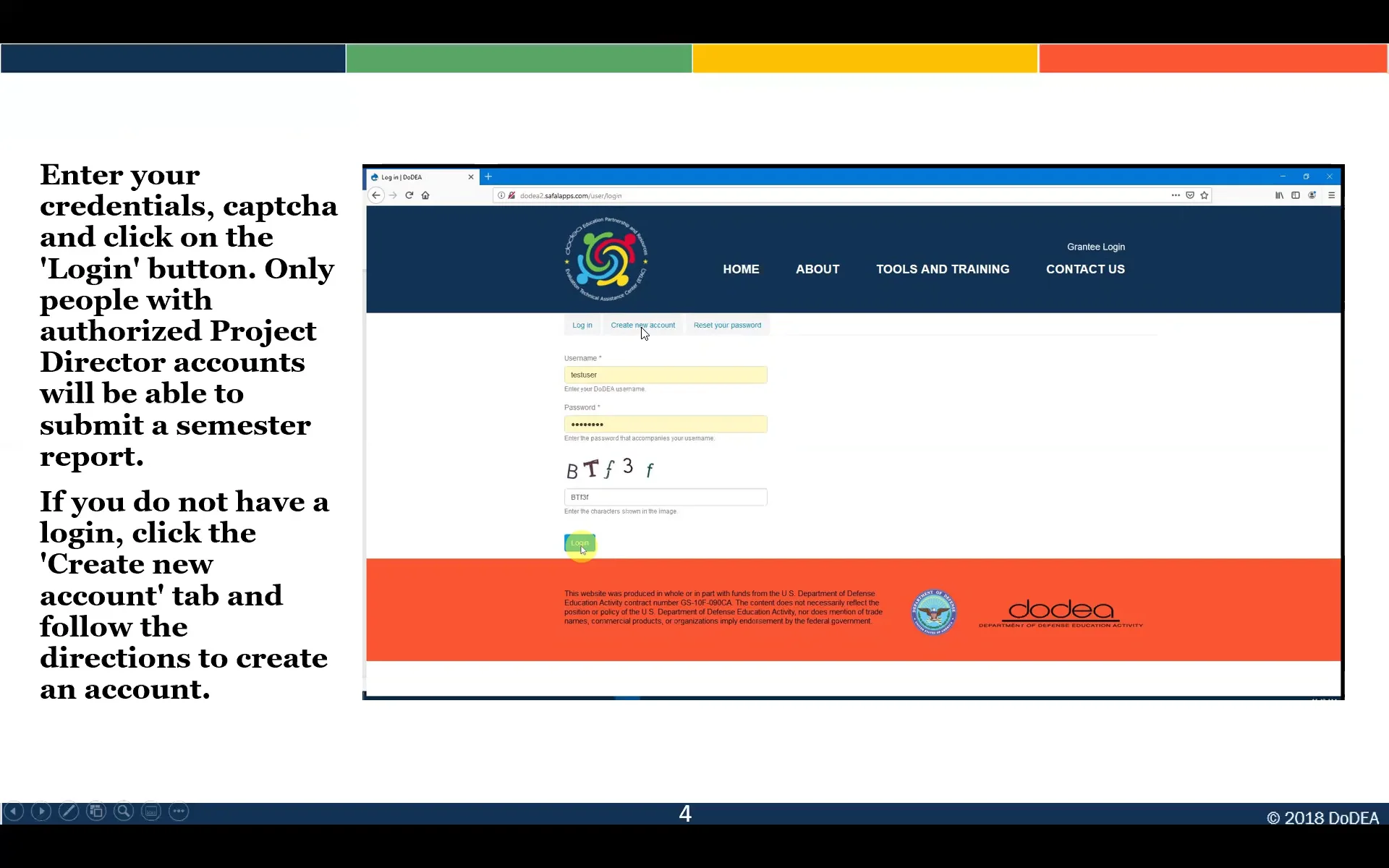 DoDEA Semester Report Recording on Vimeo