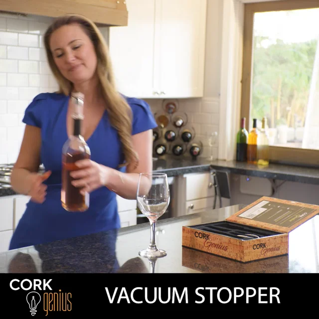 Cork Genius Wine Opener Set 4 Piece Set Wine Accessories Air Pump