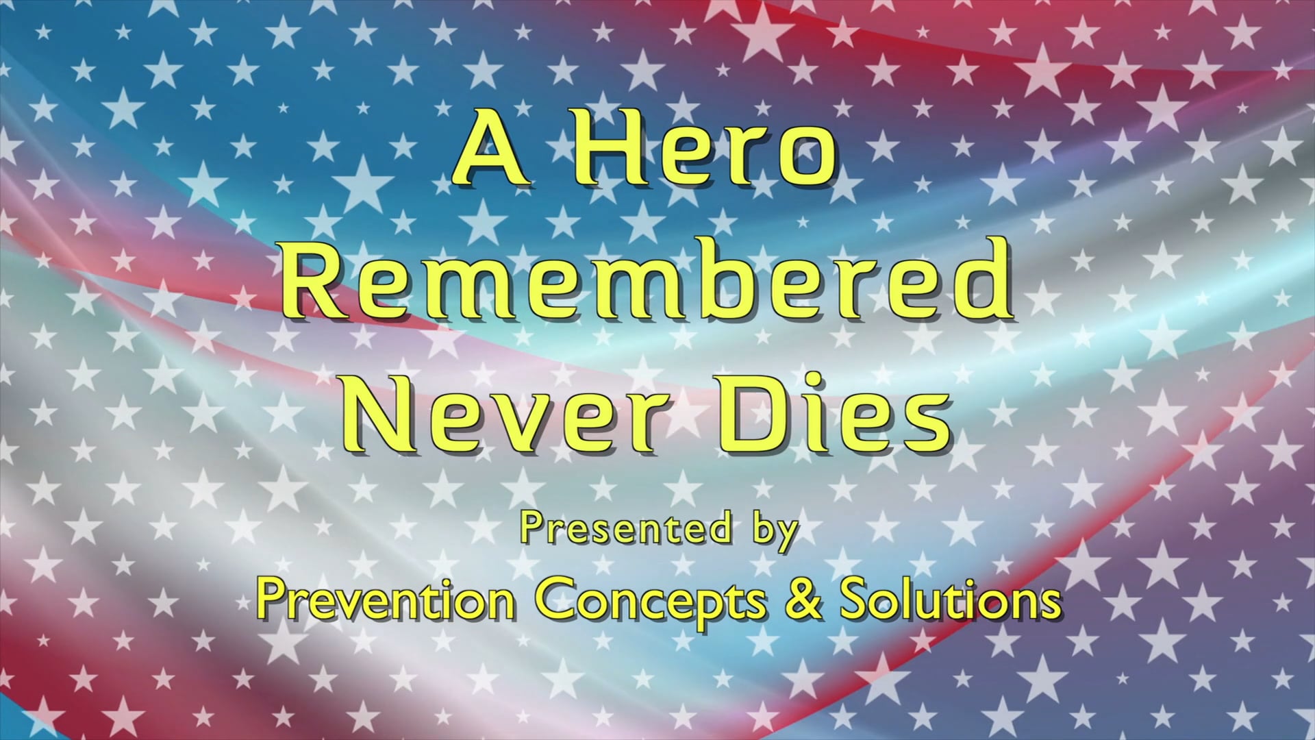 A Hero Remembered Never Dies on Vimeo