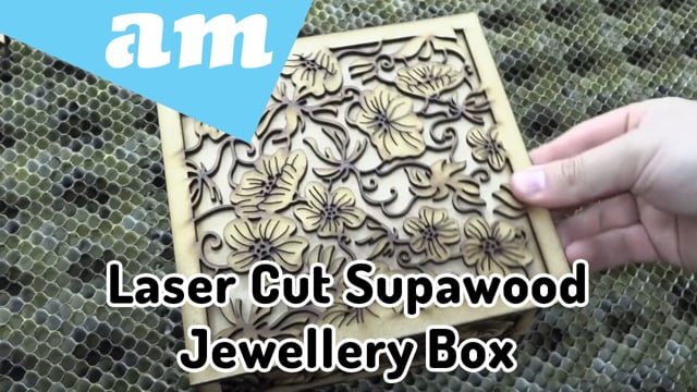 Maker Video: Hollow Wall Decoration Jewellery Box Made by Supawood Cut on TruCUT CO2 Laser Cutting Machine