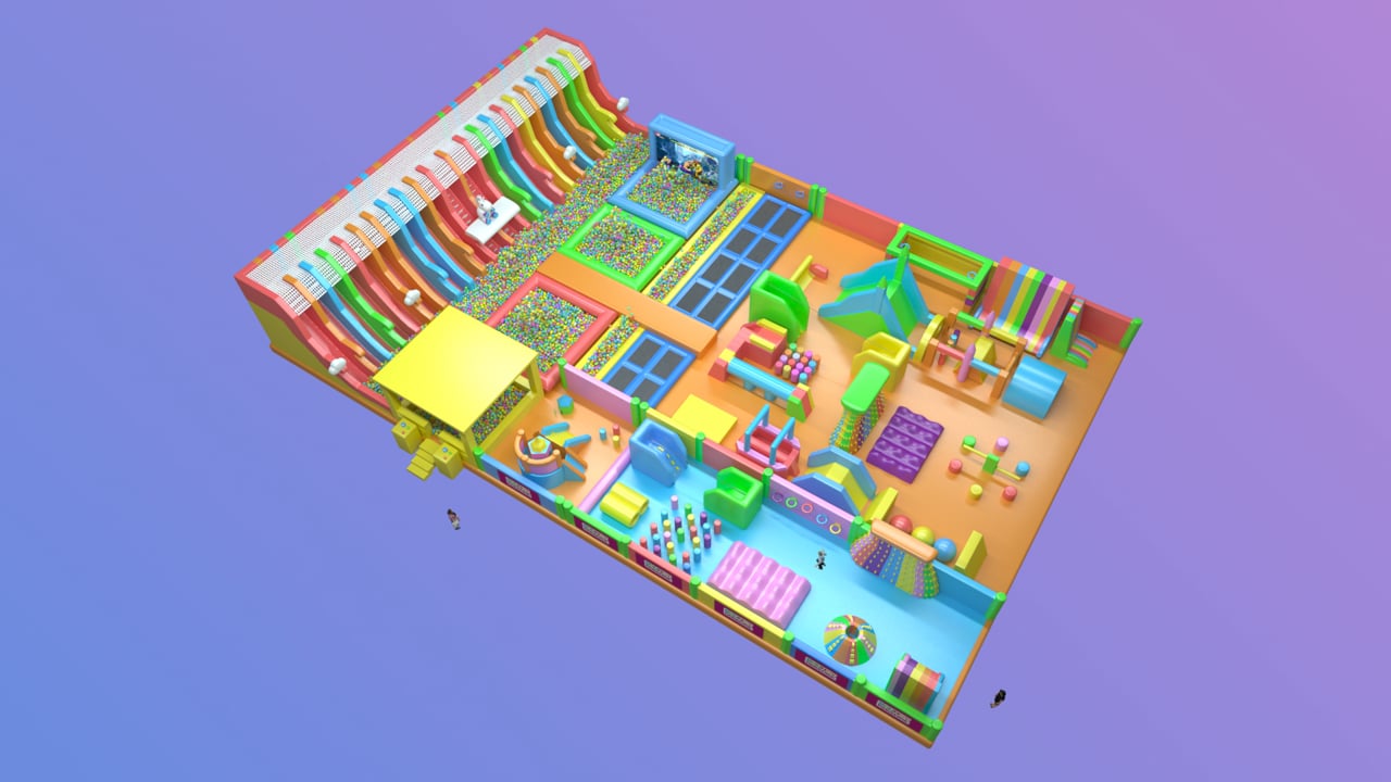 Bouncy Paradise Bird View