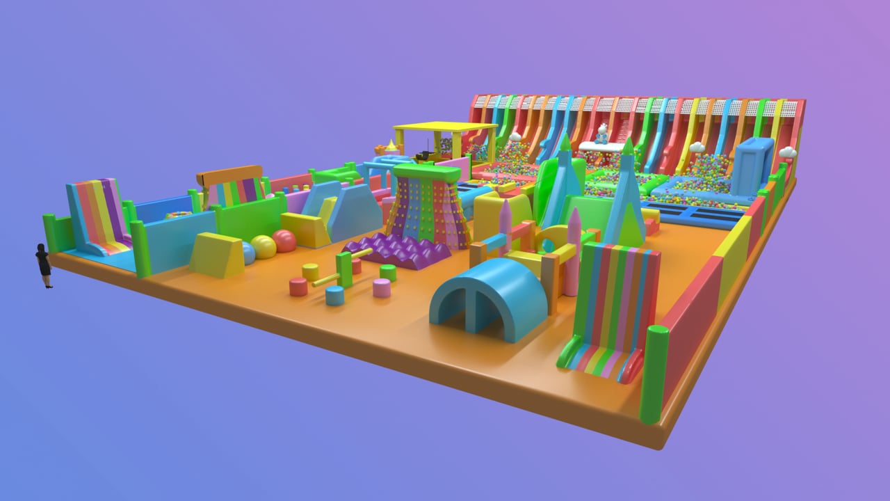 Bouncy Paradise Lower Perspective