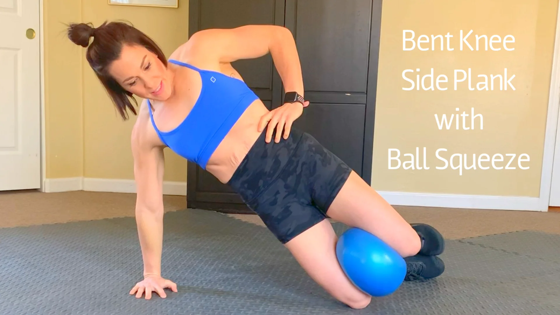 Side plank best sale on ball