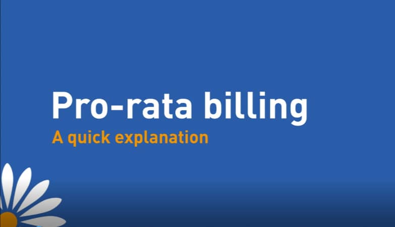 Pro Rata Billing Explained Daisy Communications