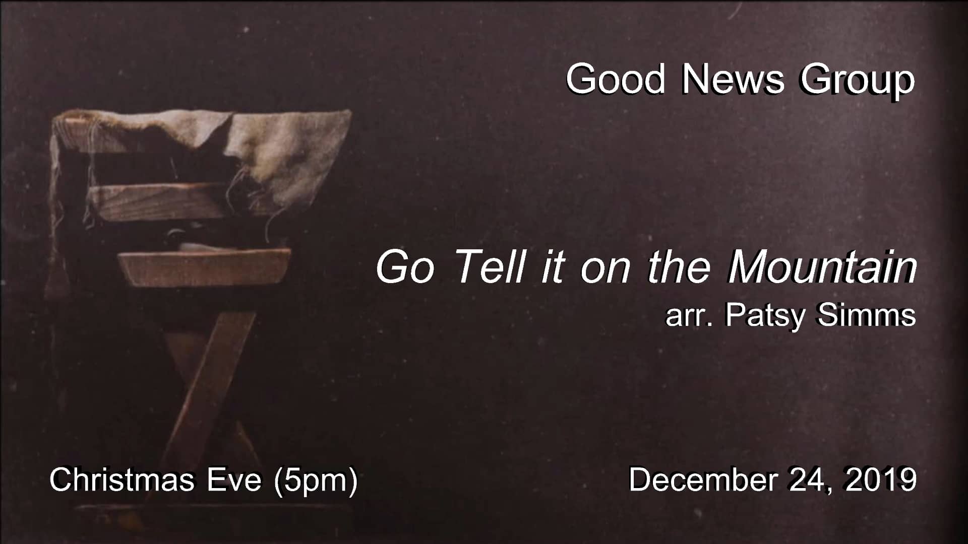 Go Tell it on the Mountain arr. Patsy Simms on Vimeo