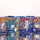 KAIA Set da tavolo di bicchieri decorativi blu in vetro di Murano Video
