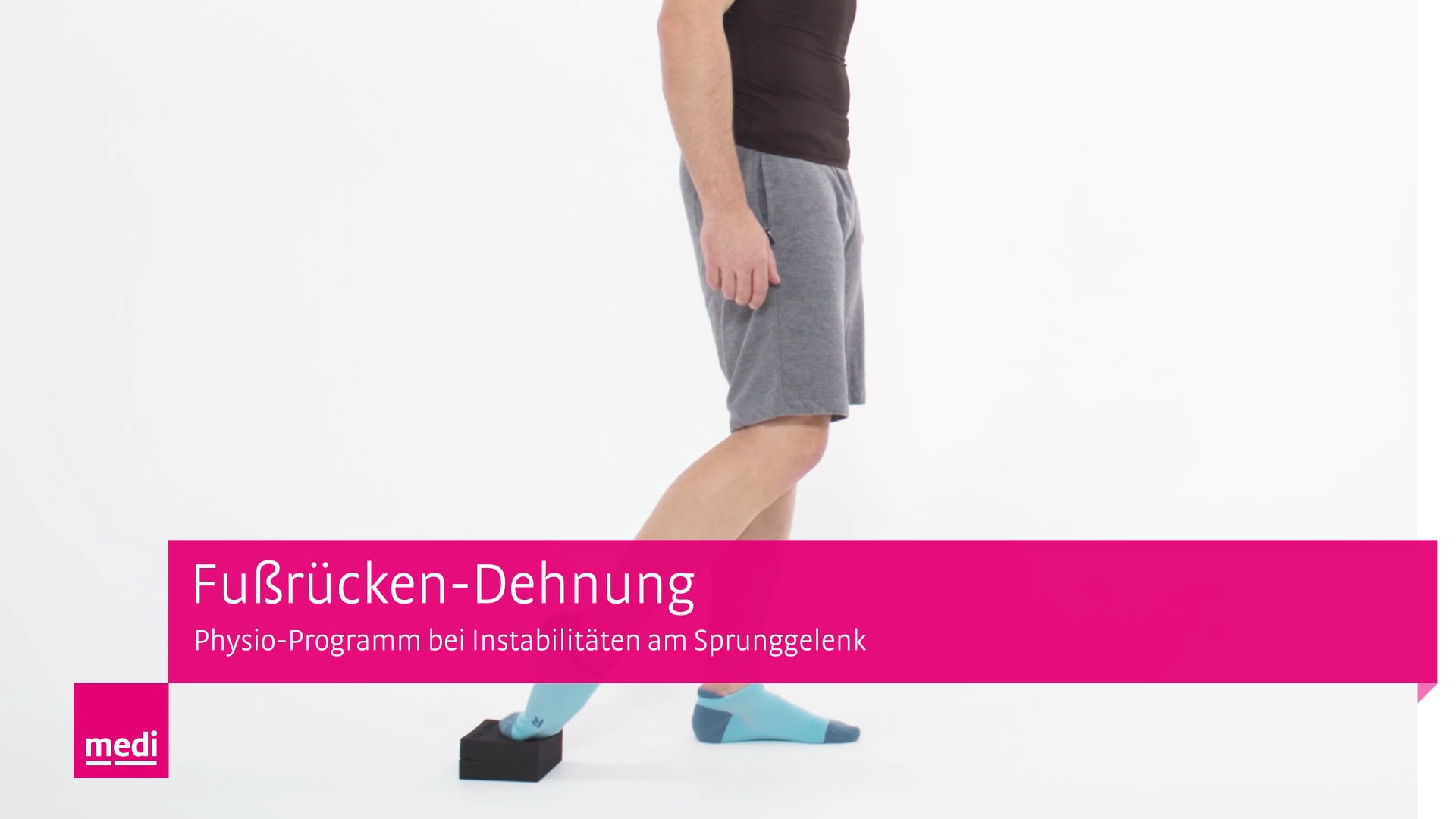 Fußrücken-Dehnung – Physioprogramm bei Instabilitäten am Sprunggelenk ...
