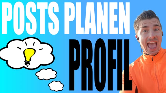 Wie plane ich Beiträge im voraus im Profil?