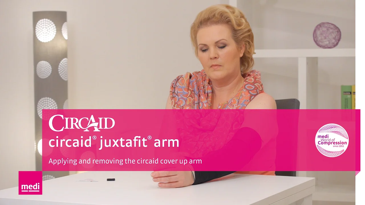circaid® juxtafit® essentials arm donning and doffing instructions on Vimeo