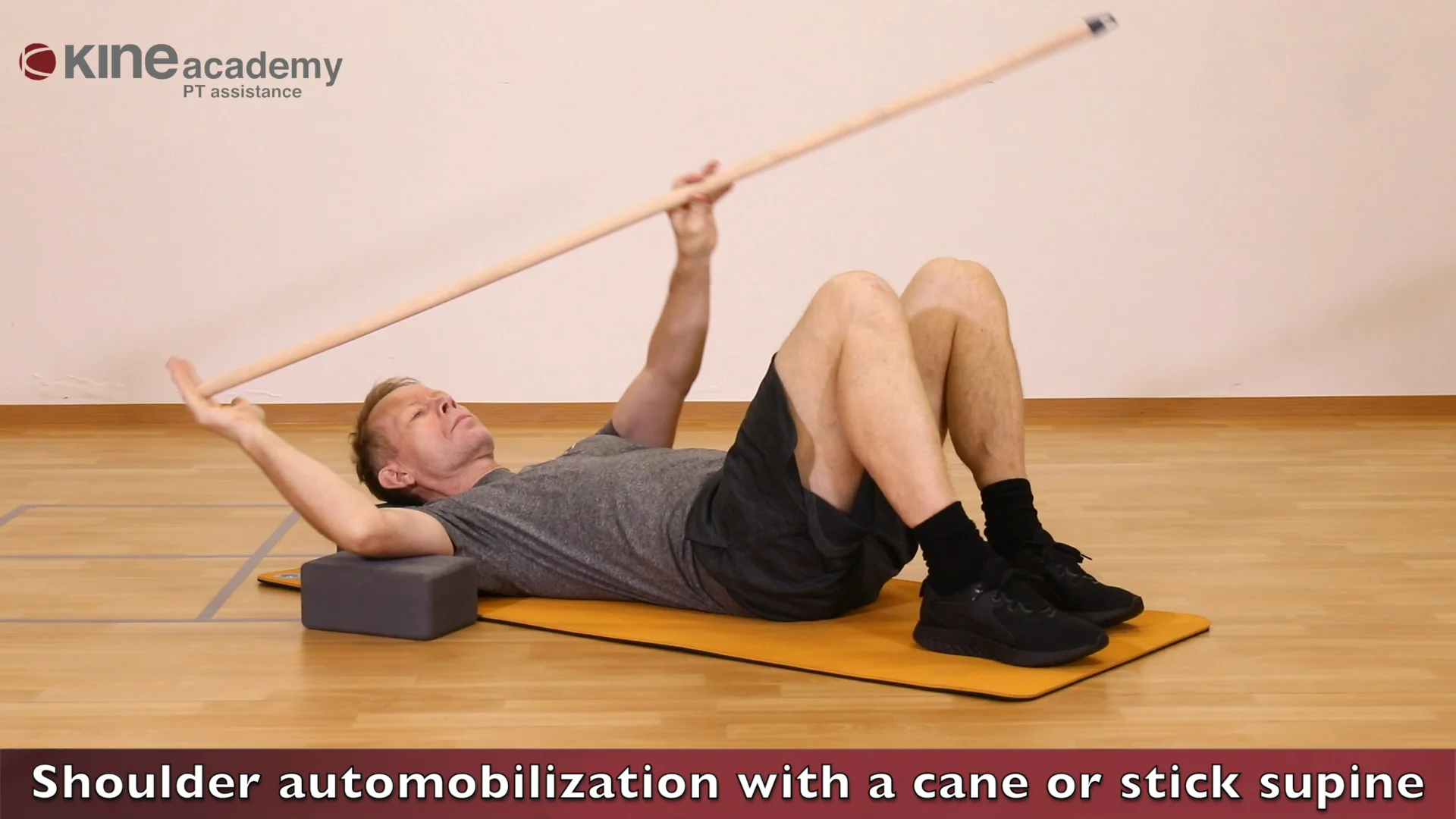 Shoulder External rotation automobilisation with a cane or stick supine ...