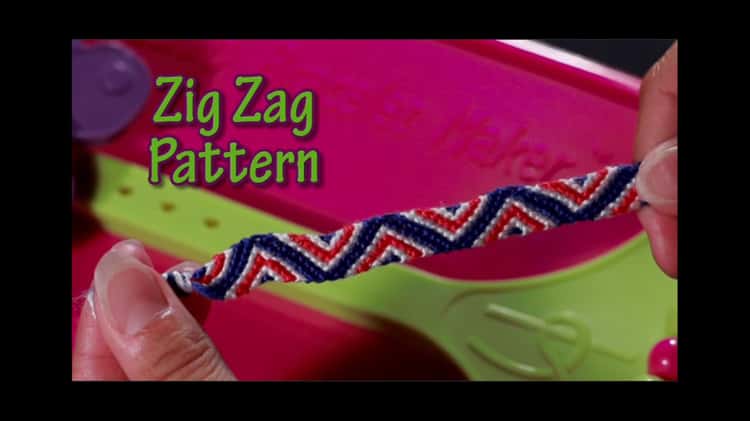 Zig Zag Friendship Bracelet Pattern