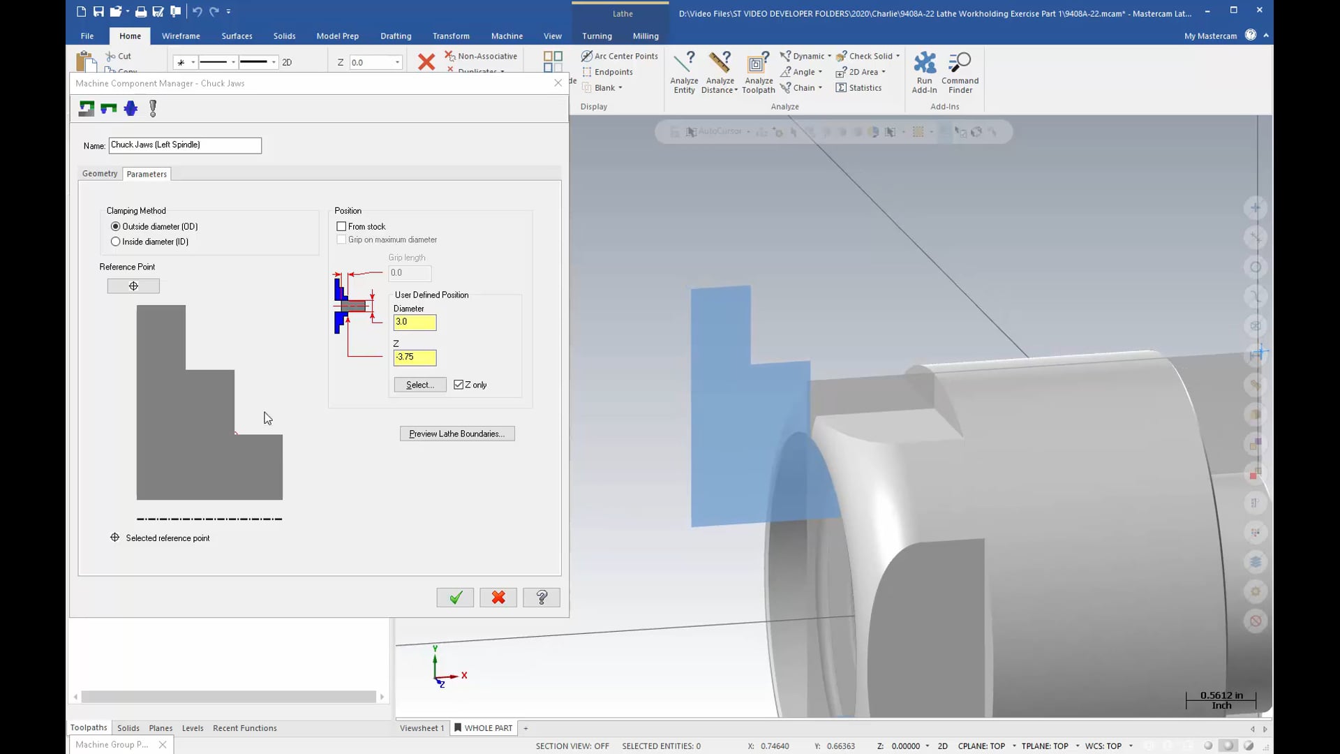 Lathe Workholding Exercise Part 1