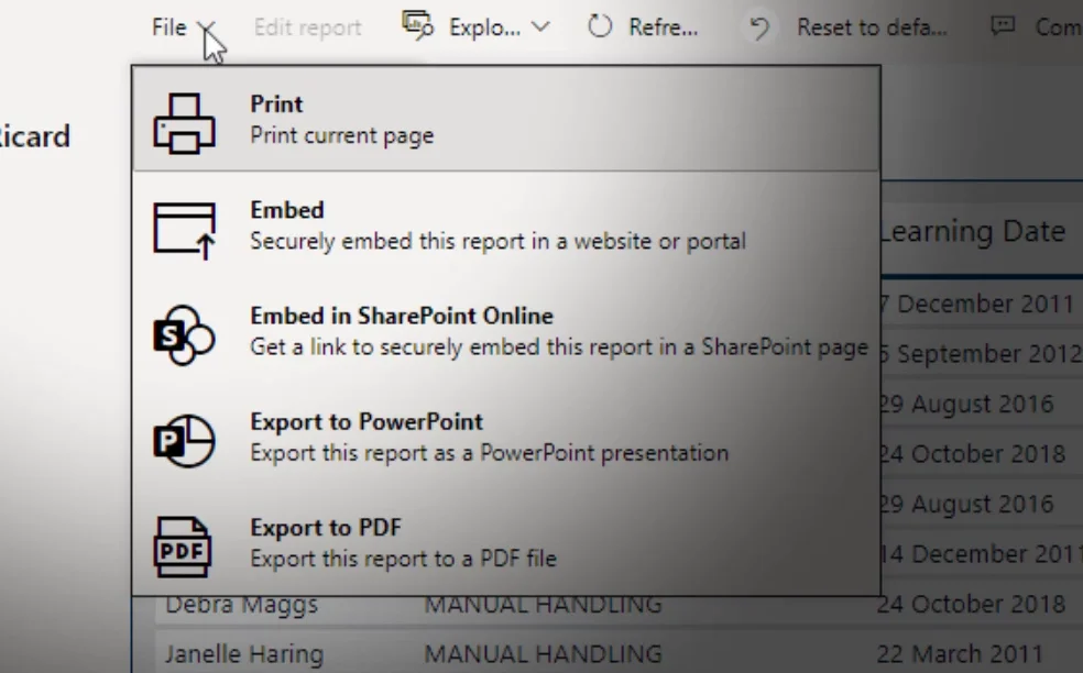 Print and Export Reports on Vimeo