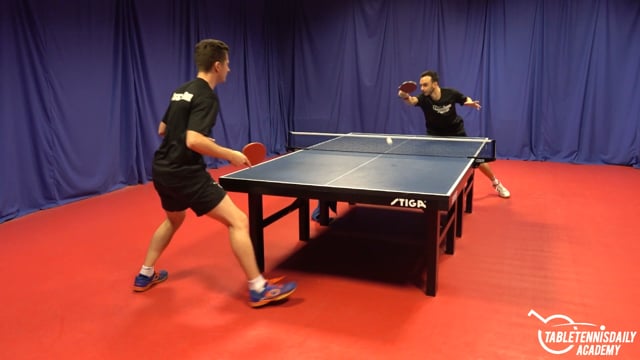 Short forehand or long backhand