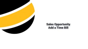 Time Bill Against an Opportunity