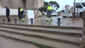 Finalitzen les obres a la plaça i carrers de Sant Martí d'Empúries
