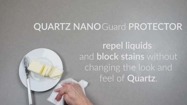Stains on Quartz Countertops. Stop Stains with Quartz NanoGuard