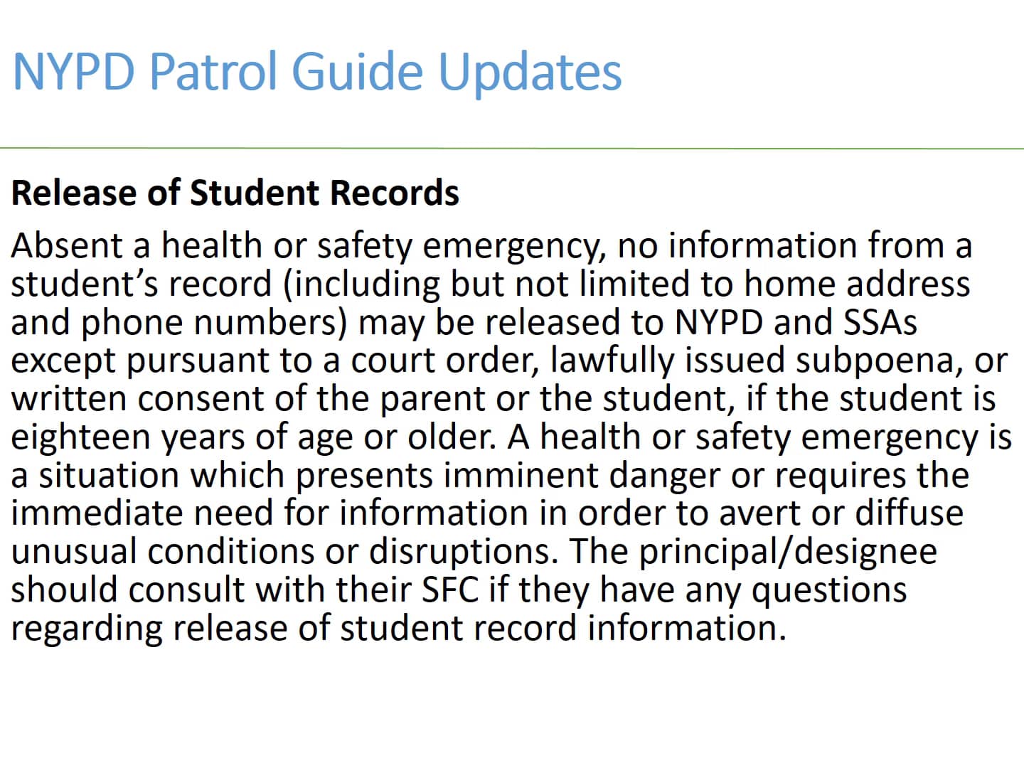 NYPD Memorandum of Understanding (MOU) Presentation on Vimeo