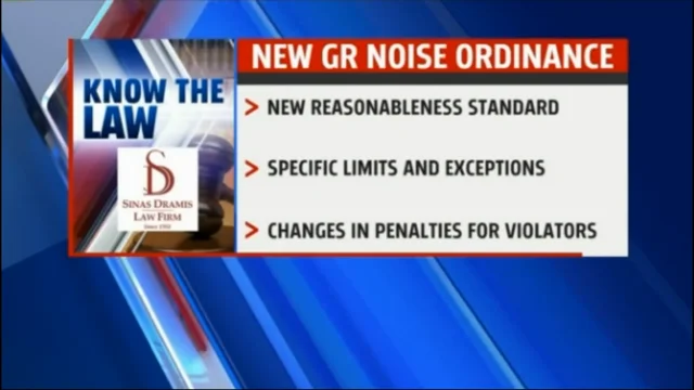 Fox 17 Know the Law New Grand Rapids Noise Ordinance