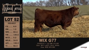 Lot #52 - WIX G77