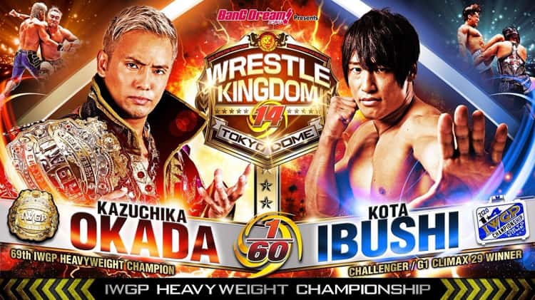 |NJPW Wrestle Kingdom 14 night 1 - Kazuchika Okada vs Kota Ibushi (IWGP  Heavyweight Championship)| Highlights