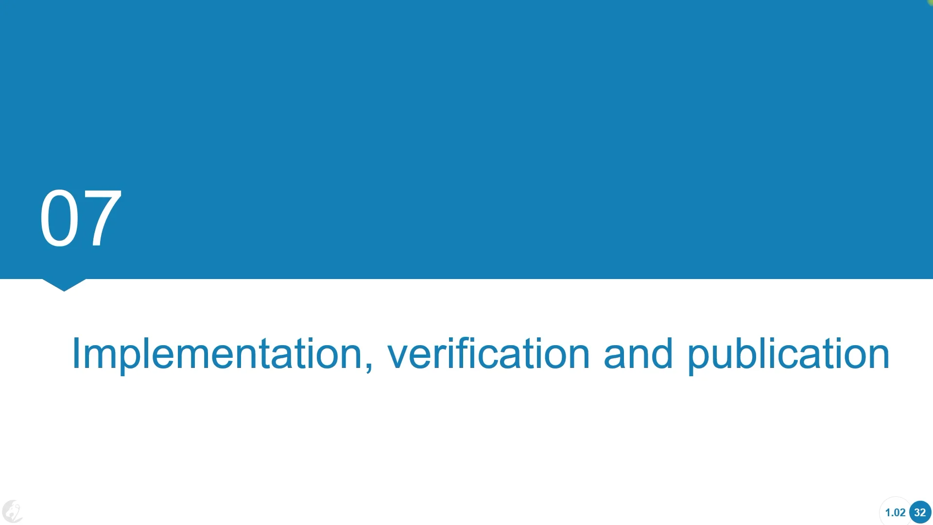 07 Implementation, verification and publication on Vimeo
