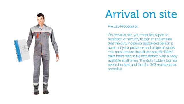 8. Arrival on Site
