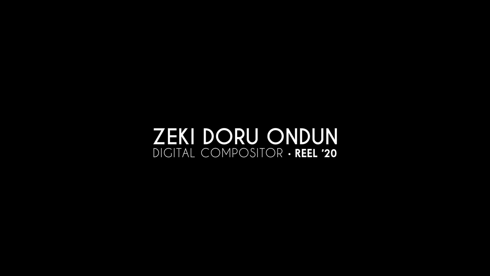 Zeki Doru Ondun • VFX Compositing Showreel 2020