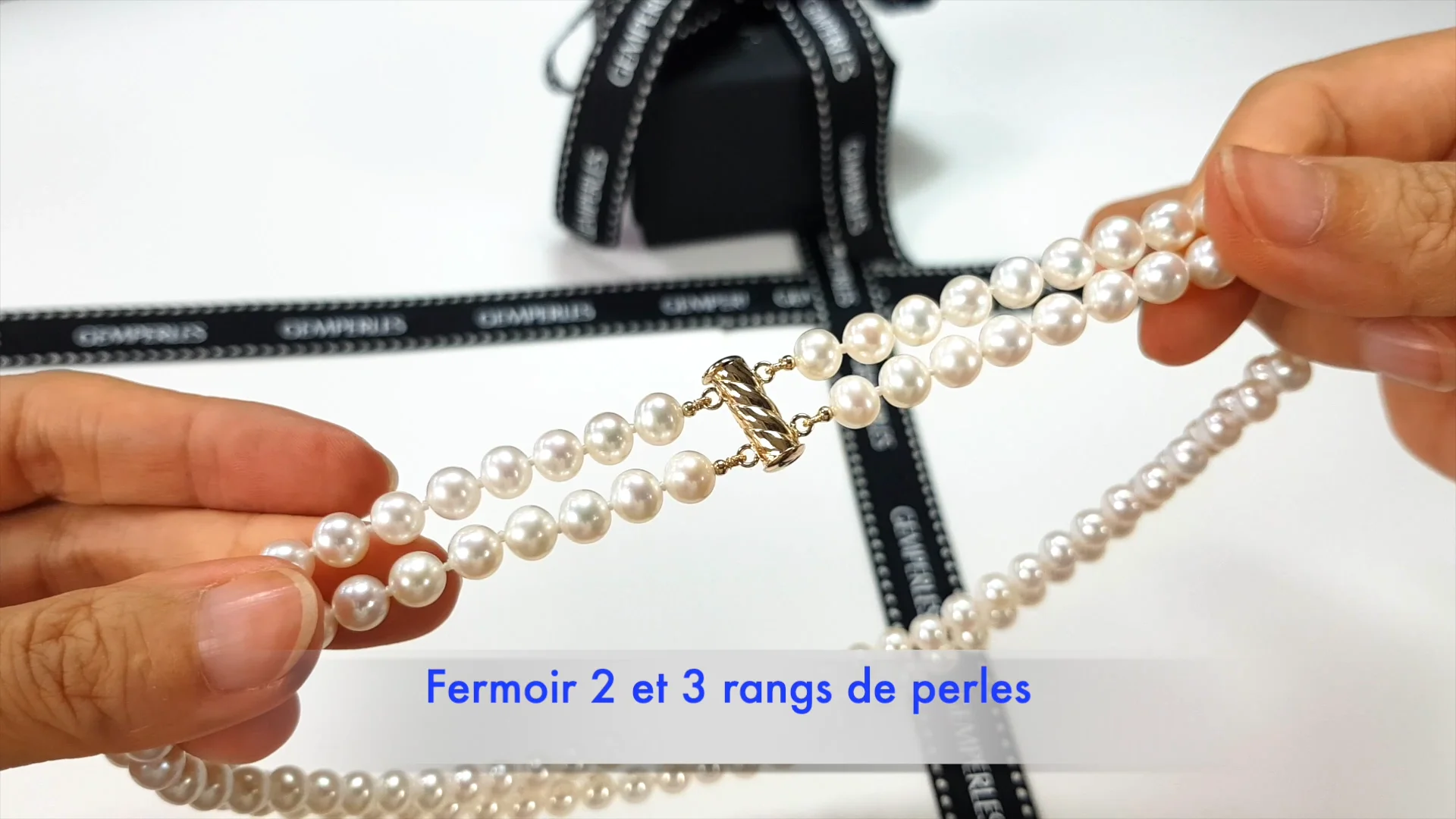 Fermoir 2 et 3 rangs de perles I Gemperles