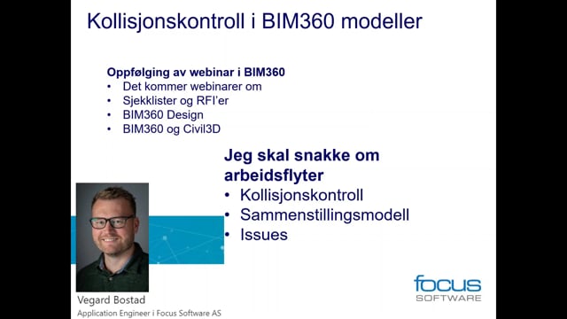 Kollisjonskontrol i BIM 360 Modeller