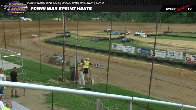 6-29-19 POWRi Lucas OIl WAR Sprint Cars at Spoon River Speedway