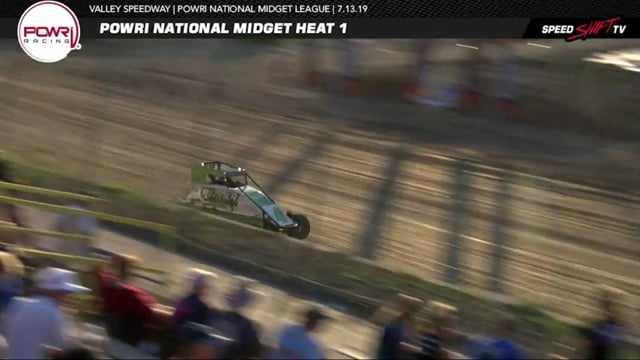 7-13-19 POWRi Lucas Oil National/West Midget League at Valley Speedway