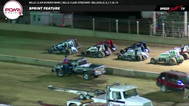 7-26-19 POWRi Lucas Oil WAR Sprint Car League at Belleclair Speedway
