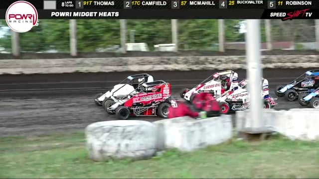 8-16-19 POWRi Lucas Oil National Midget League at Lincoln Speedway