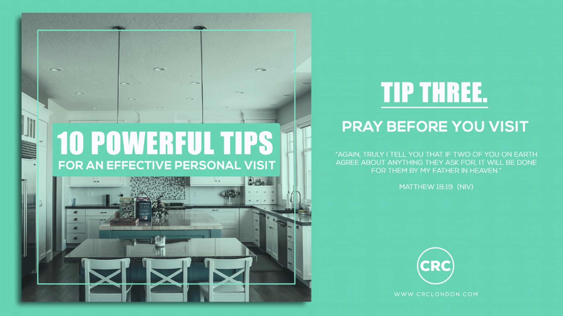 TIP 3 - PRAY BEFORE YOU VISIT