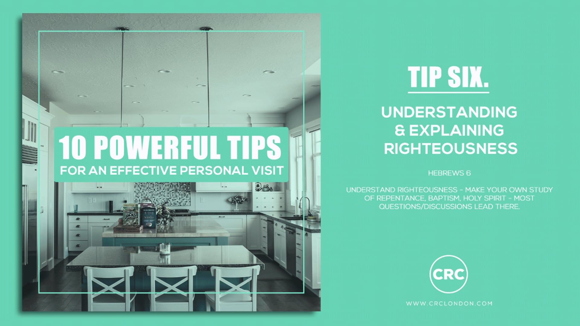 TIP 6 - UNDERSTANDING & EXPLAINING RIGHTEOUSNESS