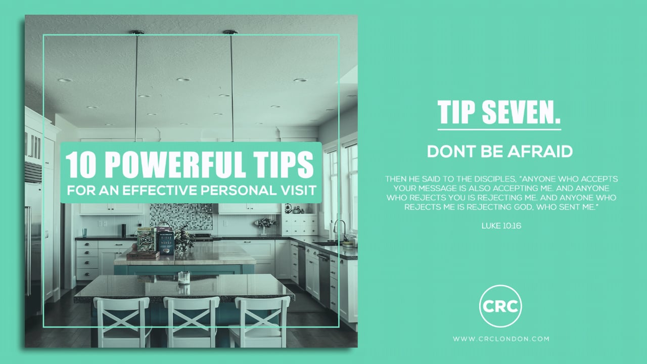 TIP 7 - DON'T BE AFRAID