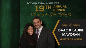 Isaac and Laurie Mavorah - Guests of Honor - FTI Dinner 1.15.20