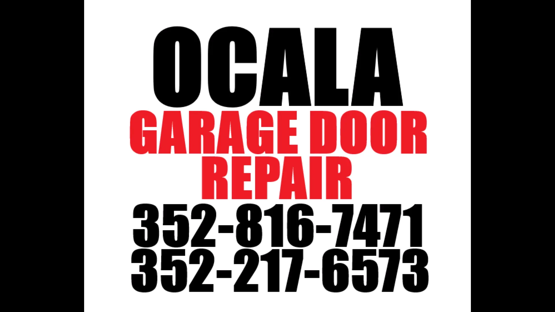 24, HOUR, GARAGE DOOR, REPAIR, OCALA, FL, FLORIDA, 3522176573 on Vimeo