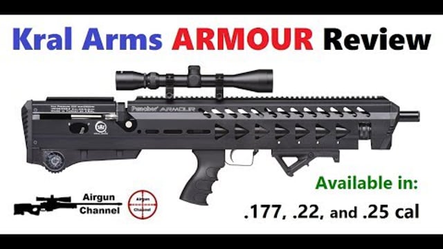 0.22 cal Kral Bullpup PCP Air Rifle Kral Puncher Armour PCP Air Rifle Black